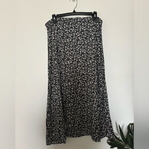 Floral midi skirt